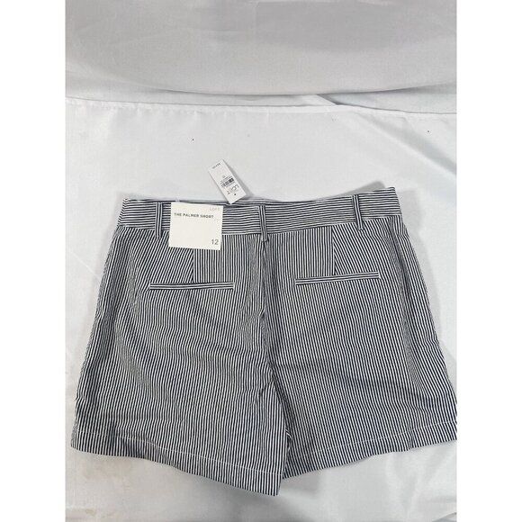 Loft The Palmer Short, Women’s Size 12, Blue Seersucker NWT - Picture 2 of 5